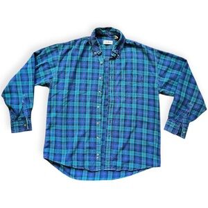 L.L. Bean Men's Blue Plaid Shirt